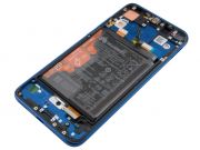 Pantalla completa Service Pack IPS LCD negra con marco azul para Huawei Honor View 20